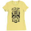 aztec design totem Ladies Fitted T-Shirt