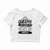 Queens Are Born In March Crop Top
