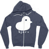 bjork duck diva indie rock band singer Zipper Hoodie