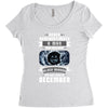 Never Underestimate A Man Who Watches Black Mirror And Was Born in Women's Triblend Scoop T-shirt