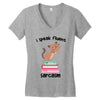 i speak fluent sarcazm. Women's V-Neck T-Shirt