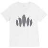 bird feathers nature V-Neck Tee
