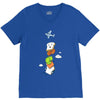 mid air disintegrated V-Neck Tee
