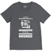 Never Underestimate A Grandfather With An Engineer Degree V-Neck Tee