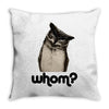 owl whom Throw Pillow