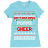 Santa Only Comes Once A Year Popie Is Always Here To Cheer Ladies Fitted T-Shirt