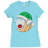 mario turtle Ladies Fitted T-Shirt