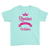 queens are born in october Youth Tee