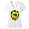 strike first, strike hard, no mercy Women's V-Neck T-Shirt