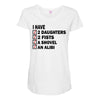 i have 2 daughter Maternity Scoop Neck T-shirt