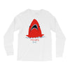 red blue shark Long Sleeve Shirts