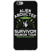 alien abductee survivor tour ufo nerd geek comic funny iPhone 6/6s Case