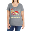 i'd hit that Ladies Curvy T-Shirt
