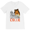 This Girl Loves Her Collie V-Neck Tee