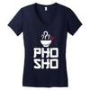asian food humor chopsticks Women's V-Neck T-Shirt
