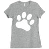 paw sticker vinyl decal Ladies Fitted T-Shirt