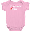 more nice than naughty Baby Bodysuit