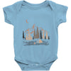 night in the forest Baby Bodysuit