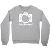 oh shoot camera Crewneck Sweatshirt