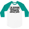 I Am Kicking Cancers Butt Whats Your Superpower? 3/4 Sleeve Shirt