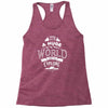 explore the world Racerback Tank