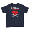 i steal heart valentin day Youth Tee