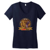danger angry bear Women's V-Neck T-Shirt