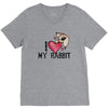 i love my rabbit V-Neck Tee