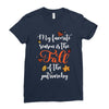 my favorite season is the fall of the patriarchy Ladies Fitted T-Shirt
