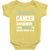 stomach cancer awaneress i wear periwinkle for someone special to me Baby Bodysuit