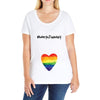 Worth The Wait Rainbow Ladies Curvy T-Shirt