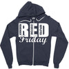 red friday Zipper Hoodie