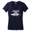 sarcasm now loading Women's V-Neck T-Shirt
