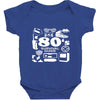 80s survival guide cassette high Baby Bodysuit