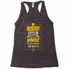 nobody exists on purpose Racerback Tank