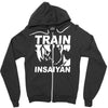 silver edition train insaiyan dragonball z insane bodybuilding goku Zipper Hoodie