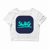 swag blu Crop Top