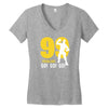 go! go! go! batle royal gaming Women's V-Neck T-Shirt