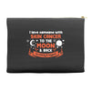 I Love Someone with Skin Cancer to The Moon and Back to Infinity Accessory Pouches