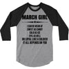 Super March Girl 3/4 Sleeve Shirt