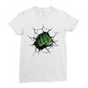 Hulk Fist Ladies Fitted T-Shirt