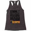 Strong Independent Motivated Scorpio Racerback Tank