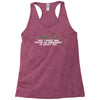 this t shirt was tested on dinosaurs Racerback Tank
