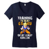 Training To Beat Goku Women's V-Neck T-Shirt