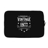 original parts vintage established 1977 perfectly aged Laptop sleeve