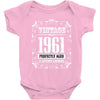 vintage made in 1961 perfectly aged a living legend Baby Bodysuit