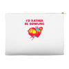 id rather be bowling Accessory Pouches