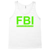 mens fbi print casual slim Tank Top
