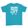 bro do you even lift baseball raglan Youth Tee