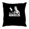 bear grills  funny Throw Pillow